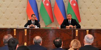 Ilham Aliyev and Chairman of the Russian government made statements for the press