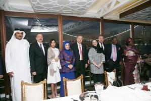 Dinner reception was hosted in honor of heads of state and government