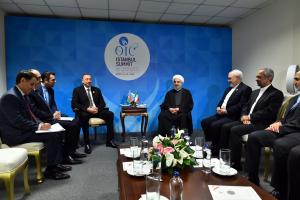 Ilham Aliyev met with President of Iran Hassan Rouhani