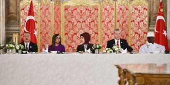 Reception was hosted in honor of heads of state and government