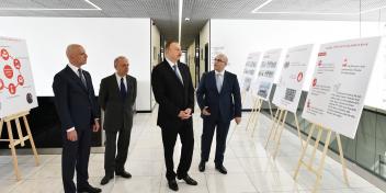 Ilham Aliyev attended the opening of second bus depot of Bakubus LLC