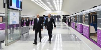 İlham Əliyev Bakı Metropoliteninin yeni xəttinin “Avtovağzal” və “Memar Əcəmi” stansiyalarının açılışında iştirak edib