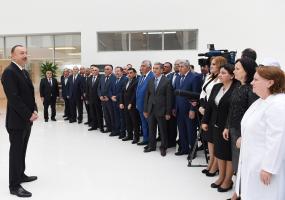 Speech by Ilham Aliyev at the opening of a new building of Aghsu District Central Hospital