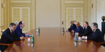 Ilham Aliyev received delegation led by head of the Republic of Dagestan of the Russian Federation Ramazan Abdulatipov