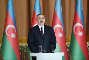 Speech by Ilham Aliyev at the official reception on the occasion of the Republic Day