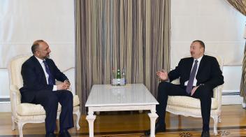 Ilham Aliyev received Afghan National Security Advisor