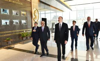 Ilham Aliyev attended opening of new administrative building of State Oil Company