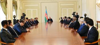 Ilham Aliyev received heads of diplomatic missions and international organizations of Muslim countries in Azerbaijan on the occasion of the holy month of Ramadan