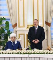 Speech by Ilham Aliyev at the Iftar ceremony on the occasion of holy month of Ramadan