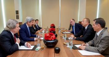 President Ilham Aliyev met with US Secretary of State John Kerry