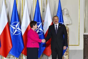 Ilham Aliyev attended a reception for NATO Summit participants