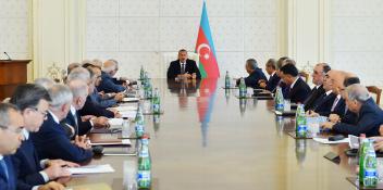 Closing speech by Ilham Aliyev at the meeting of Cabinet of Ministers on results of socio-economic development in first half of 2016 and future objectives