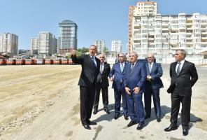 Ilham Aliyev laid foundation of new road and transport infrastructure in former “Sovetski” area in Baku