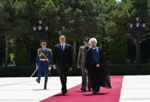 Official welcoming ceremony was held for Iranian President Hassan Rouhani