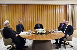 Meeting of presidents of Azerbaijan, Iran and Russia was held in Baku