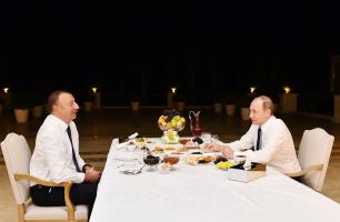 Ilham Aliyev invited Russian President to tea at his house