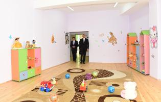 Ilham Aliyev attended opening of kindergarten constructed in Qabala on initiative of Heydar Aliyev Foundation