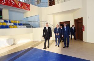 Ilham Aliyev viewed Olympic Sport Complex in Ismayilli after major overhaul