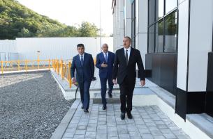 Ilham Aliyev attended opening of “Ismayilli-2” hydroelectric power plant