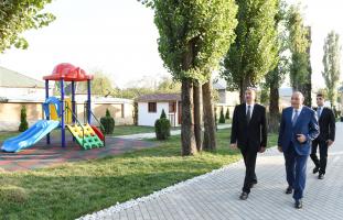 Ilham Aliyev attended opening of orphanage-kindergarten in Ismayilli