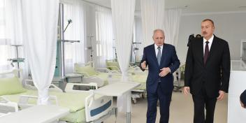 Ilham Aliyev viewed Bilasuvar Central District Hospital after major overhaul