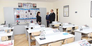 Ilham Aliyev viewed school No. 265 in Khatai district after major overhaul