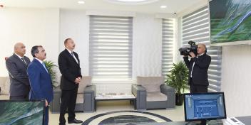 Ilham Aliyev launched newly reconstructed water supply and sewerage system in Qusar