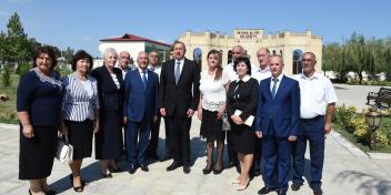 Ilham Aliyev viewed Heydar Aliyev Park in Yalama