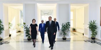 Ilham Aliyev viewed new building of school No. 32 in Nizami