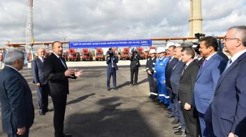 Speech by Ilham Aliyev at the ground breaking ceremony of new bitumen production facility