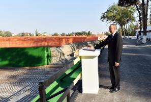 Ilham Aliyev laid foundation of Mingachevir Industrial Park