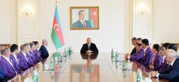 Speech by Ilham Aliyev at the meeting with athletes who competed in 15th Summer Paralympic Games