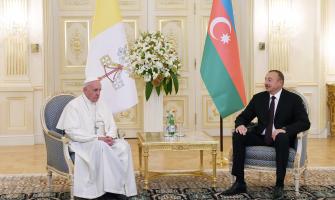 Ilham Aliyev met with Pope Francis