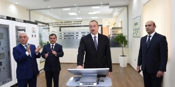 Ilham Aliyev attended opening of “Daş Salahlı” sub-station in Qazakh