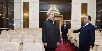 Ilham Aliyev viewed Aghstafa Cultural Center after renovation