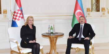 Presidents of Azerbaijan and Croatia met in private