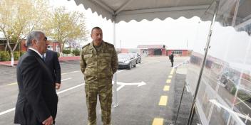 Ilham Aliyev viewed newly renovated highway in Fuzuli