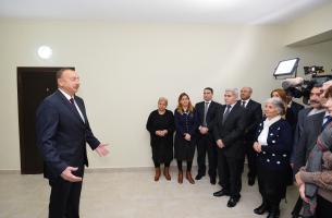 Speech by Ilham Aliyev at the opening  of the new residential building in Sabunchu district