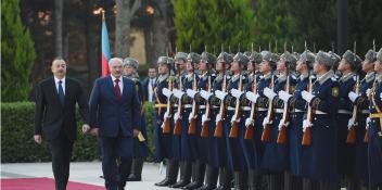 Official welcoming ceremony was held for Belarus President Alexander Lukashenko