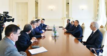 Ilham Aliyev received delegation led by Russia's Astrakhan Region Governor