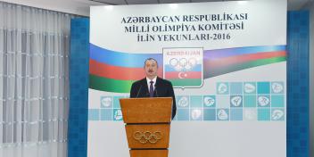 Ilham Aliyev attended ceremony dedicated to sport results of 2016