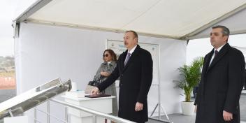 Ilham Aliyev laid foundation of first nine-storey building and school in Yasamal residential complex