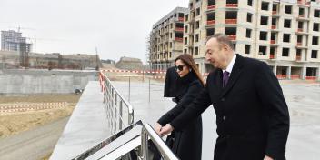 Ilham Aliyev viewed works carried out in Baku White City