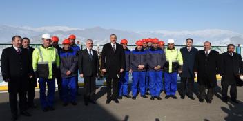 President Ilham Aliyev attended ceremony to launch drinking water supply in Shahbuz city and surrounding villages