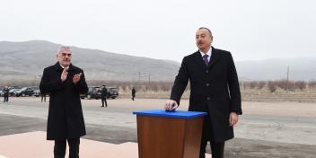 Ilham Aliyev attended groundbreaking ceremony of Ordubad Hydroelectric Power Plant