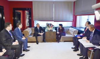 Ilham Aliyev met with Swiss President Doris Leuthard