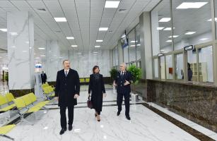 Ilham Aliyev attended opening of newly renovated Baku Railway Station