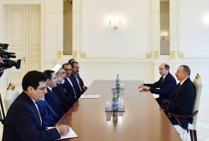 Ilham Aliyev received delegation led by Iranian Minister of Justice