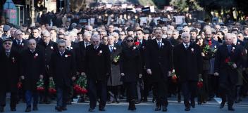 Ilham Aliyev attended the Nationwide march to commemorate 25th anniversary of Khojaly genocide held in Baku