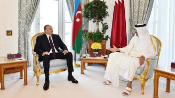 Azerbaijani President, Emir of Qatar had one-on-one meeting